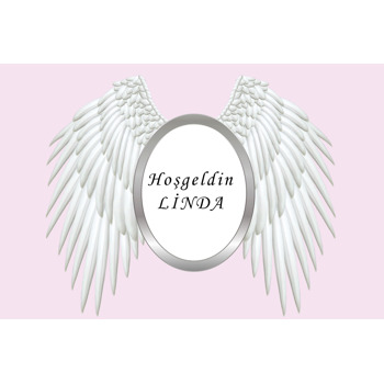 Melek Kanat Temalı Doğum Günü Magnet