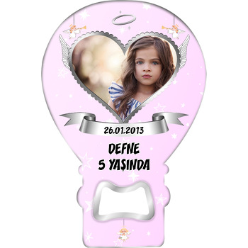 Melek Kanatlı Çerçeve Temalı Balon Magnet Açacak