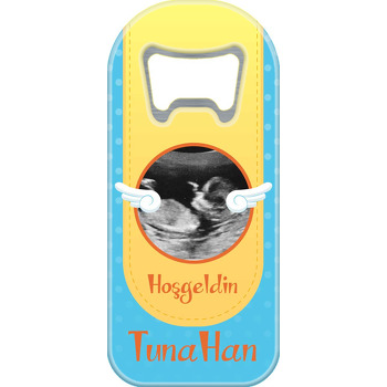 Melek Kanatlı Sarı Mavi Fon Temalı Uzun Magnet Açacak