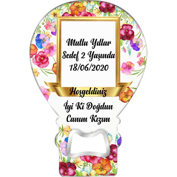 Menekşe Temalı Balon Magnet Açacak