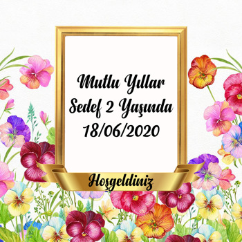 Menekşe Temalı Kare Afiş