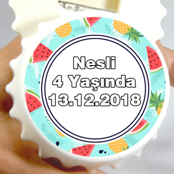 Meyve Temalı Kapak Şekilli Magnet Açacak