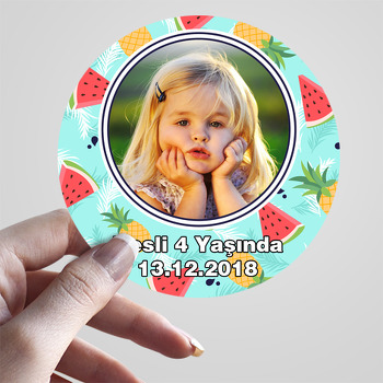 Meyve Temalı Resimli Sticker