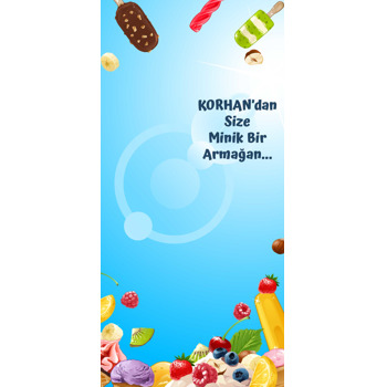 Meyveli Şekerlemeler Temalı Hediyelik Kart