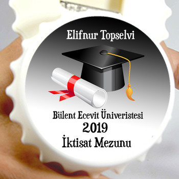 Mezuniyet Temalı Kapak Şeklinde Magnet Açacak