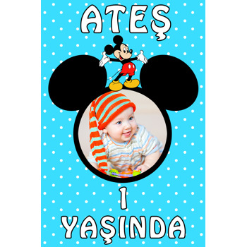 Mickey Mouse Doğum Günü Afiş