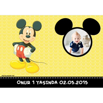 Mickey Mouse Temalı Doğum Günü Amerikan Servis