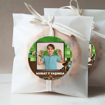 Minecraft Pixel Fon Temalı Sticker