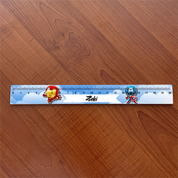 Mini Kaptan Amerika ile Demir Adam Temalı Hediyelik Cetvel