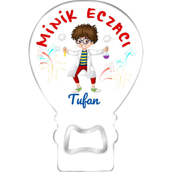 Minik Eczacı Erkek Çocuk Temalı Balon Magnet Açacak