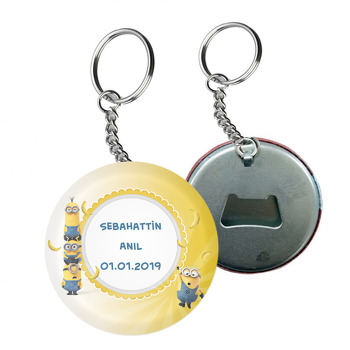 Minion 2  Temalı Arkası Açacak Anahtarlık