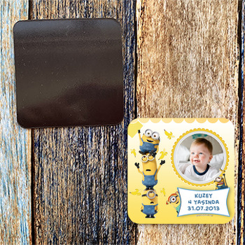 Minion 2 Temalı Kare Magnet
