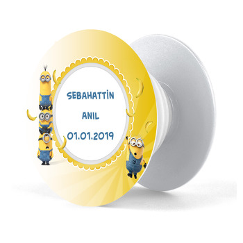 Minion 2  Temalı Pop Socket Telefon Tutucu