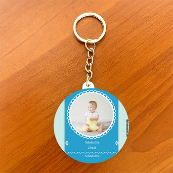 Miniş Fil 2 Temalı Bebek Daire Plastik Anahtarlık