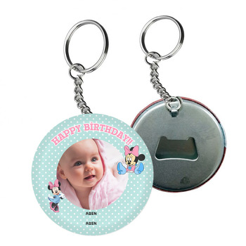Minnie Mouselu Arkası Açacak Anahtarlık