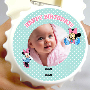 Minnie Mouselu Kapak Şekilli Magnet Açacak