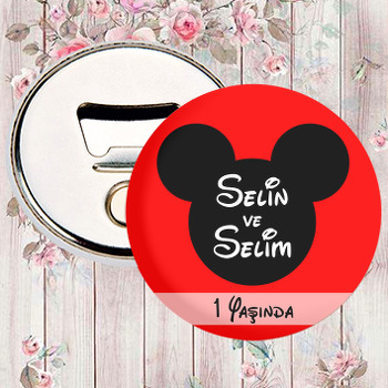 Minnie ve Mickey Mouse Temalı Magnet Açacak
