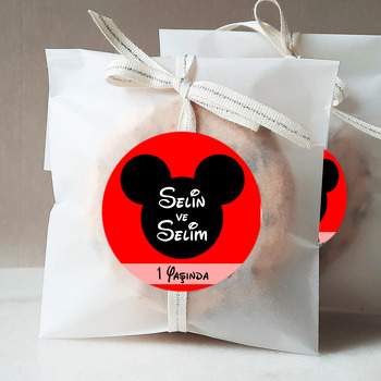 Minnie ve Mickey Mouse Temalı Sticker