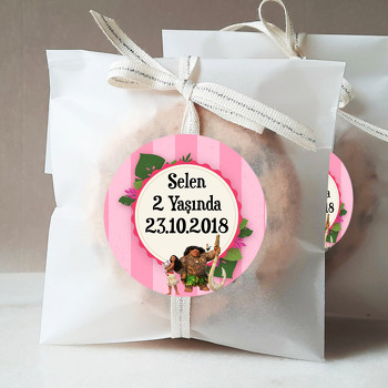 Moana Pink Temalı Sticker