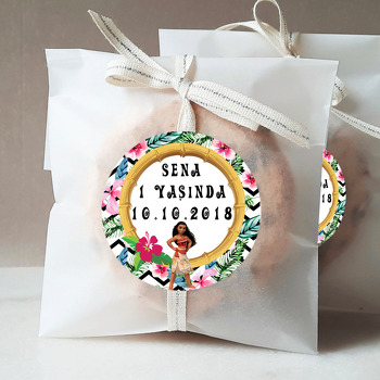 Moana ve Tropikal Temalı Sticker