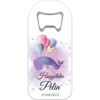 Mor Balina ile Balonlar Temalı Uzun Magnet Açacak