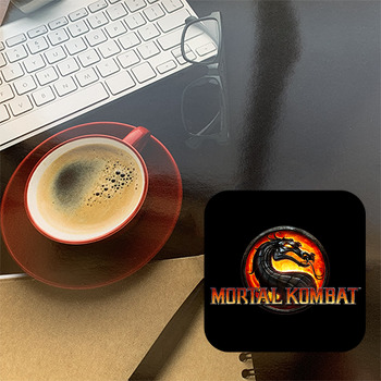 Mortal Kombat Logo Temalı Bardak Altlığı