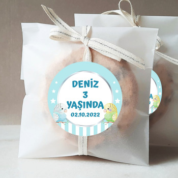 Muhabbet Kuşu Temalı Sticker
