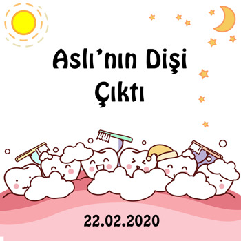 Mutlu Dişler Temalı Kare Parti Afiş