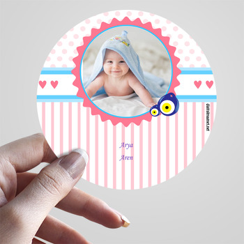 Nazar Boncuk  2 Temalı Bebek Sticker