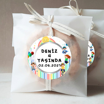 Neşeli Çocuklar Temalı Sticker