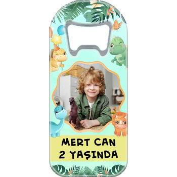 Neşeli Dinozorlar Temalı Uzun Magnet Açacak