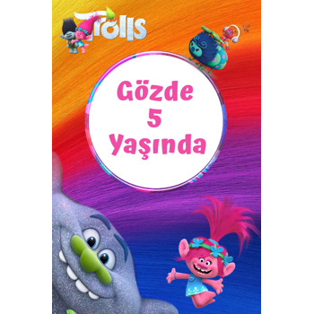 Neşeli Troller Temalı Doğum Günü Afiş