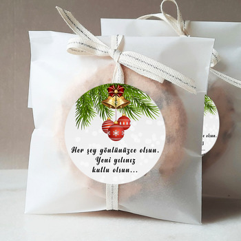 Noel Çanı Yeni Yıl Temalı Sticker