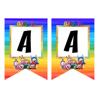 Oddbods Temalı Flama Banner