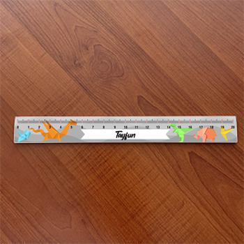 Origami Dinazor ile Orman Hayvanları Temalı Hediyelik Cetvel