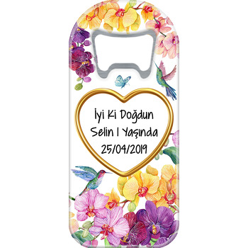 Orkide Temalı Uzun Magnet Açacak