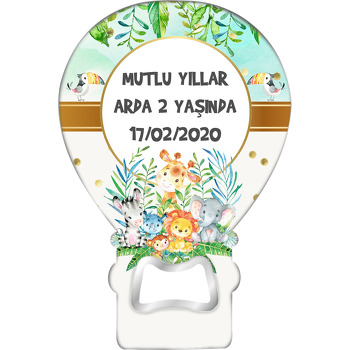Orman Hayvanları Temalı Balon Magnet Açacak