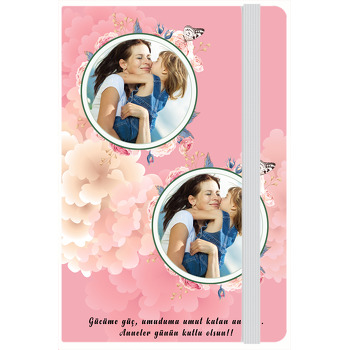 Ortanca ve Kelebek Temalı Kişiye Anı Özel Defter
