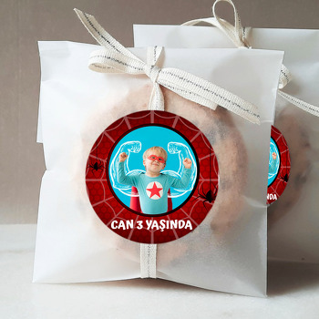 Örümcek Kırmızı Fon Temalı Sticker