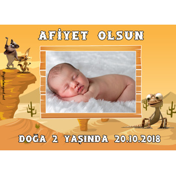 Oscar Çöllerde Temalı Doğum Günü Amerikan Servis