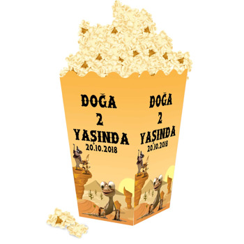 Oscar Çöllerde Temalı Popcorn Kutusu
