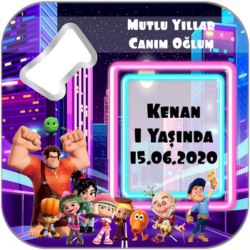 Oyunbozan Ralph Temalı Kare Magnet Açacak