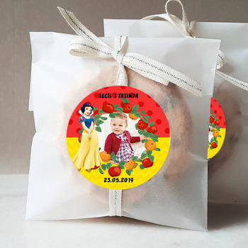 Pamuk Prenses Temalı Resimli Sticker