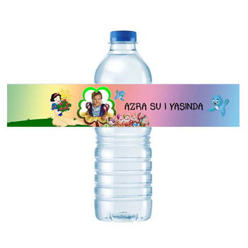Pamuk Prenses Temalı Su Şişesi Etiketi