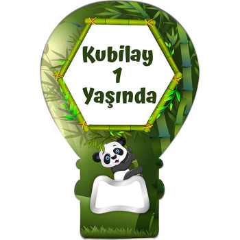 Panda ile Bambu Ormanı Temalı Balon Magnet Açacak