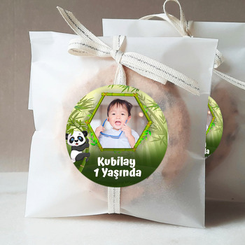 Panda ile Bambu Ormanı Temalı Sticker