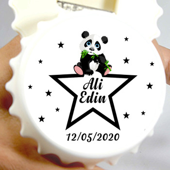 Panda Temalı Kapak Şekilli Magnet Açacak