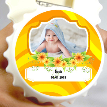 Papatyalar Temalı Kapak Şekilli Magnet Açacak