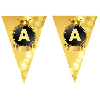 Parıltılı Gold Simli Temalı Parti Banner Flama