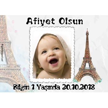 Paris Temalı Doğum Günü Amerikan Servis
